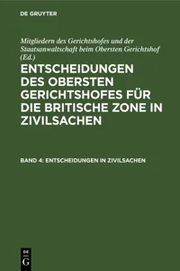 Entscheidungen in Zivilsachen_cover