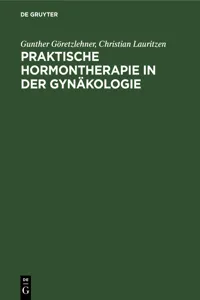Praktische Hormontherapie in der Gynäkologie_cover