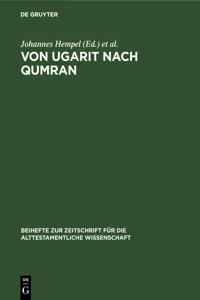 Von Ugarit nach Qumran_cover