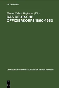 Das deutsche Offizierkorps 1860–1960_cover