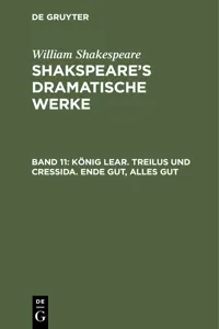 König Lear. Treilus und Cressida. Ende gut, Alles gut_cover