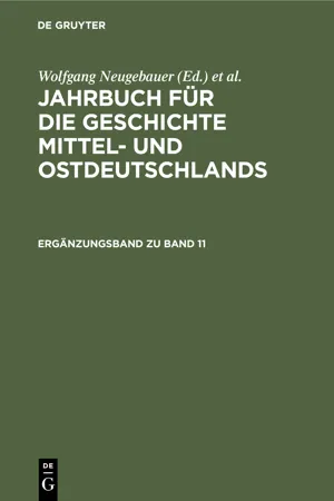 Ergänzungsband zu Band 11