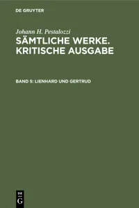 Lienhard und Gertrud_cover