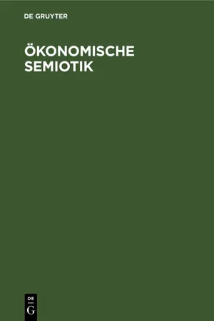 Ökonomische Semiotik