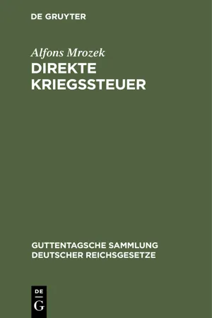 Direkte Kriegssteuer