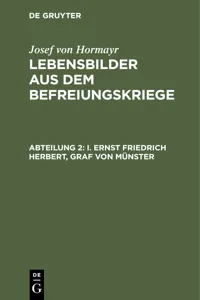 I. Ernst Friedrich Herbert, Graf von Münster_cover