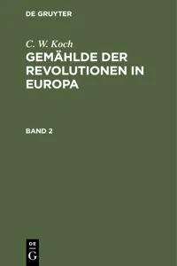 C. W. Koch: Gemählde der Revolutionen in Europa. Band 2_cover