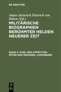 Carl den Zwölften. Peter den Großen. Luxemburg_cover