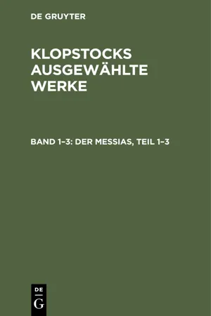 Der Messias, Teil 1–3