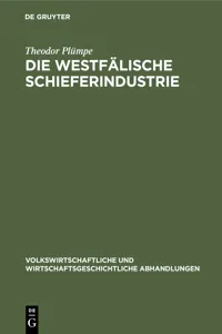 Die westfälische Schieferindustrie_cover