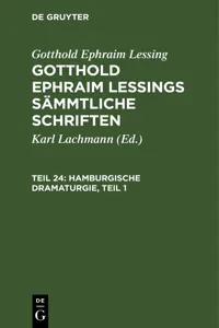 Hamburgische Dramaturgie, Teil 1_cover