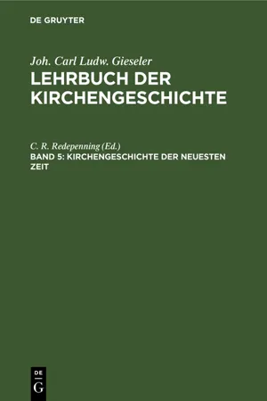 Kirchengeschichte der neuesten Zeit