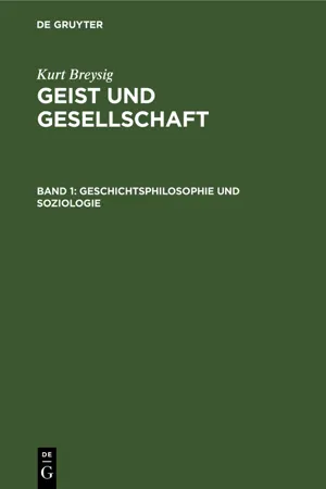 Geschichtsphilosophie und Soziologie