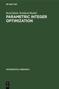 Parametric Integer Optimization_cover