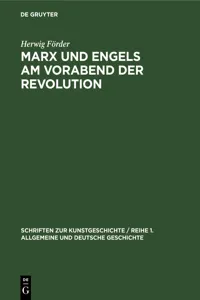 Marx und Engels am Vorabend der Revolution_cover