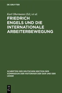 Friedrich Engels und die internationale Arbeiterbewegung_cover