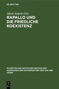 Rapallo und die friedliche Koexistenz_cover