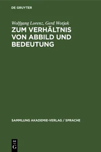 Zum Verhältnis von Abbild und Bedeutung_cover