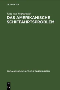 Das amerikanische Schiffahrtsproblem_cover