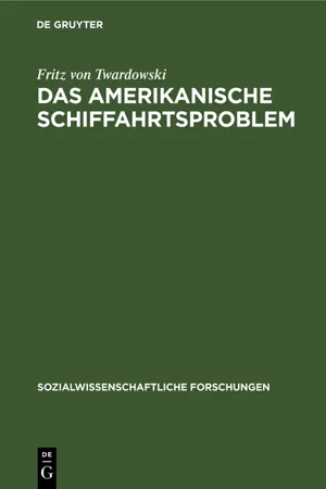 Das amerikanische Schiffahrtsproblem