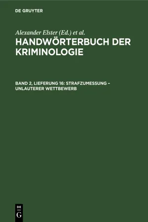 Strafzumessung – Unlauterer Wettbewerb