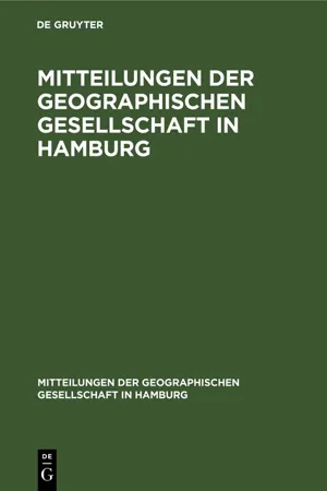 Mitteilungen der Geographischen Gesellschaft in Hamburg