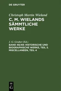 Historische und biographische Werke, Teil 3. Miscellaneen, Teil 4_cover