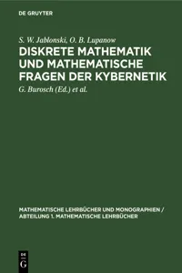 Diskrete Mathematik und mathematische Fragen der Kybernetik_cover