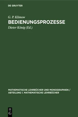 Bedienungsprozesse