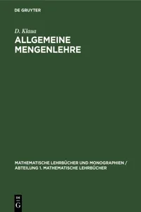 Allgemeine Mengenlehre_cover
