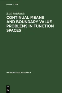 Continual Means and Boundary Value Problems in Function Spaces_cover