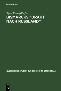 Bismarcks "Draht nach Russland"_cover