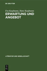 Erwartung und Angebot_cover