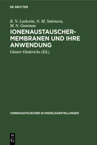 Ionenaustauschermembranen und ihre Anwendung_cover