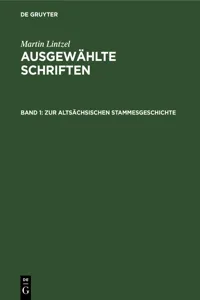 Zur altsächsischen Stammesgeschichte_cover