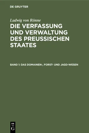 Das Domainen-, Forst- und Jagd-Wesen