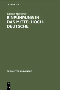 Einführung in das Mittelhochdeutsche_cover