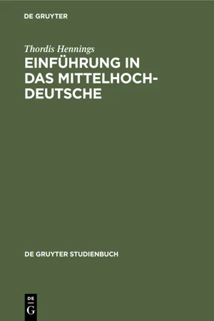 Einführung in das Mittelhochdeutsche