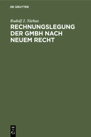 Rechnungslegung der GmbH nach neuem Recht