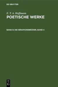 Die Serapionsbrüder, Band 4_cover