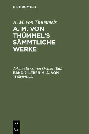 Leben M. A. von Thümmels