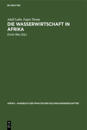 Die Wasserwirtschaft in Afrika