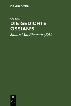 Ossian [angebl. Verf.]; James MacPherson: Die Gedichte Ossian's. Band 1-3