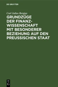 Grundzüge der Finanzwissenschaft mit besonderer Beziehung auf den preußischen Staat_cover