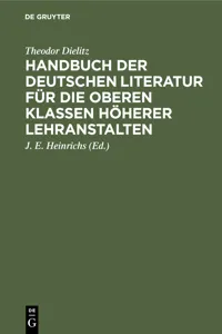 Handbuch der deutschen Literatur für die oberen Klassen höherer Lehranstalten_cover