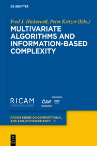 Multivariate Algorithms and Information-Based Complexity_cover