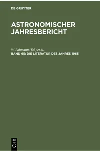 Die Literatur des Jahres 1965_cover