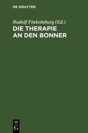 Die Therapie an den Bonner Universitätskliniken