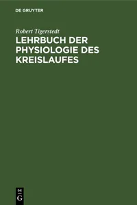 Lehrbuch der Physiologie des Kreislaufes_cover