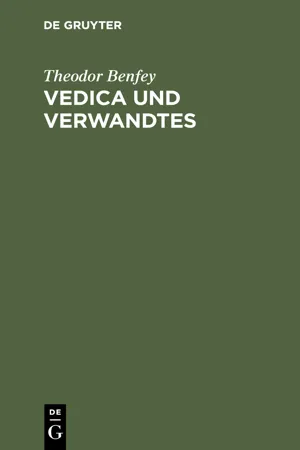 Vedica und Verwandtes